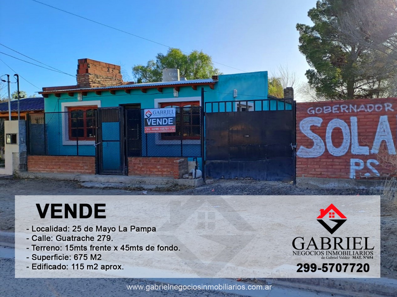 Casa en venta - Calle Guatrache
