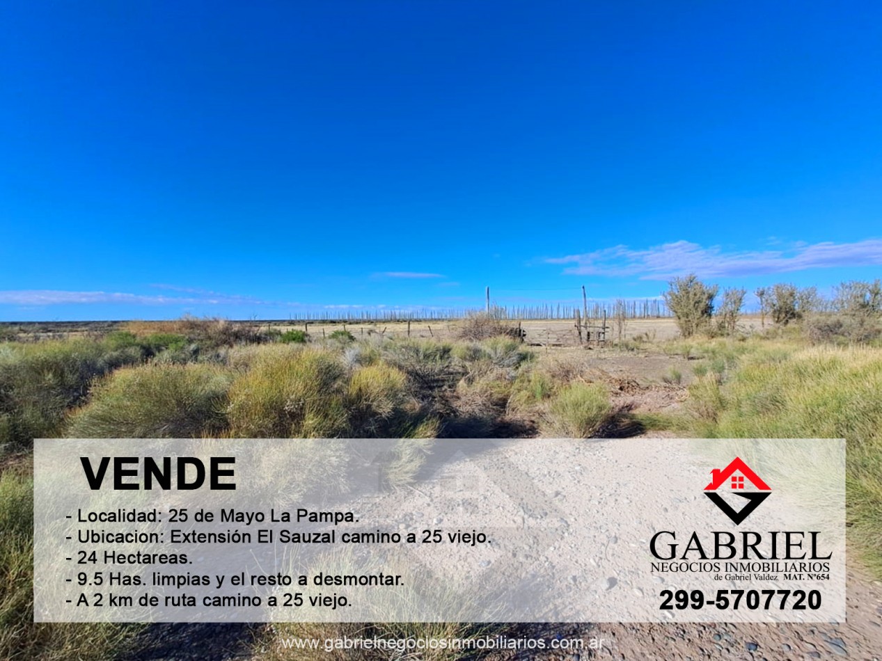 Se VENDE CHACRA de 24 has