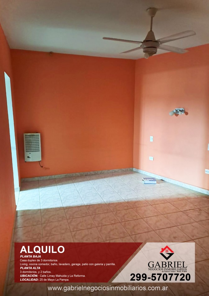 Duplex de 3 dormitorio - Alquiler