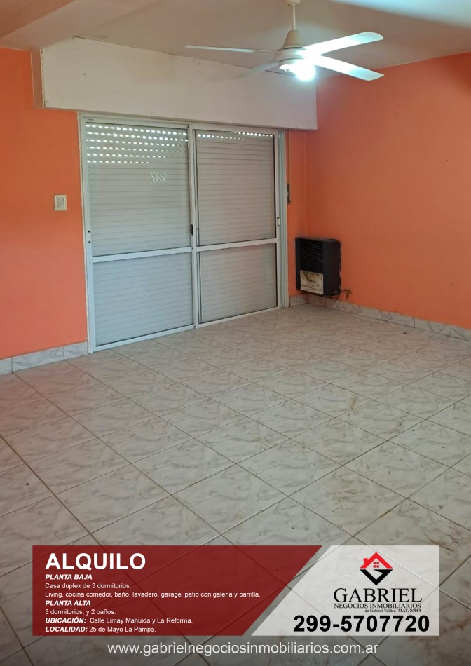 Duplex de 3 dormitorio - Alquiler