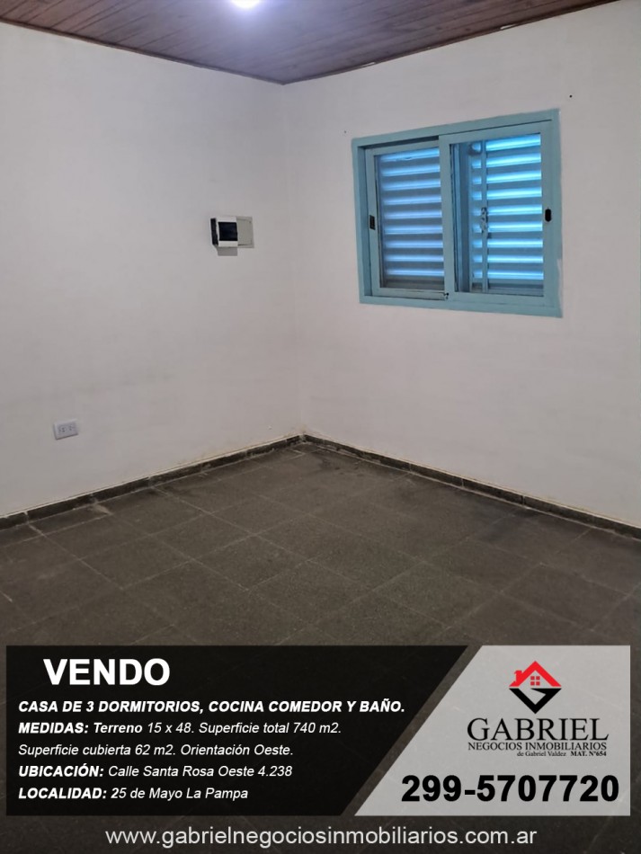 Se vende casa de 3 Dormitorios