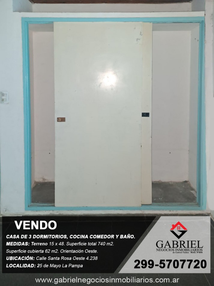 Se vende casa de 3 Dormitorios