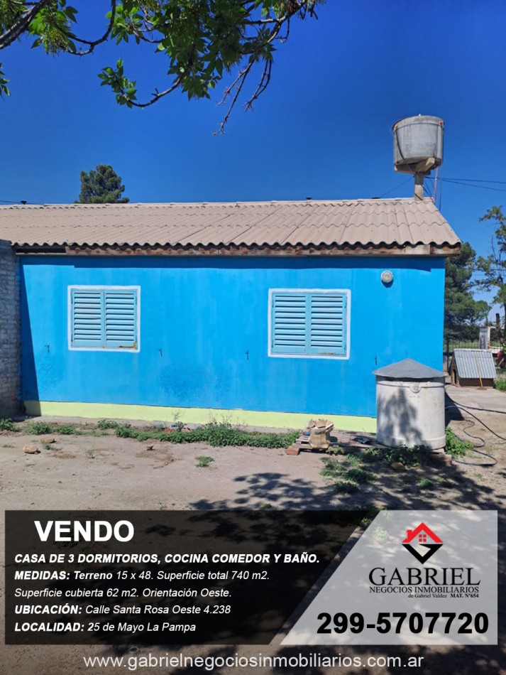 Se vende casa de 3 Dormitorios