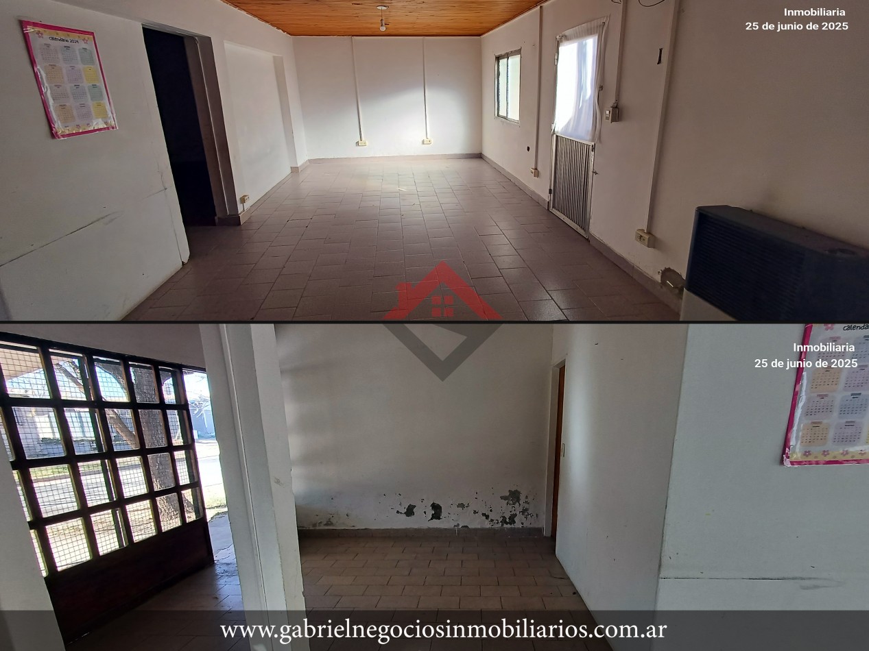 Casa con Salon Comercial - En Venta