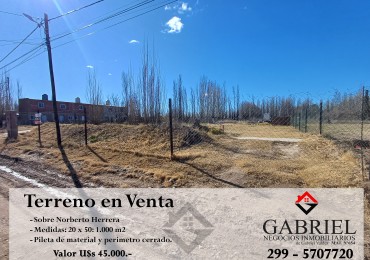 Terreno en Venta - Calle Norberto Herrera